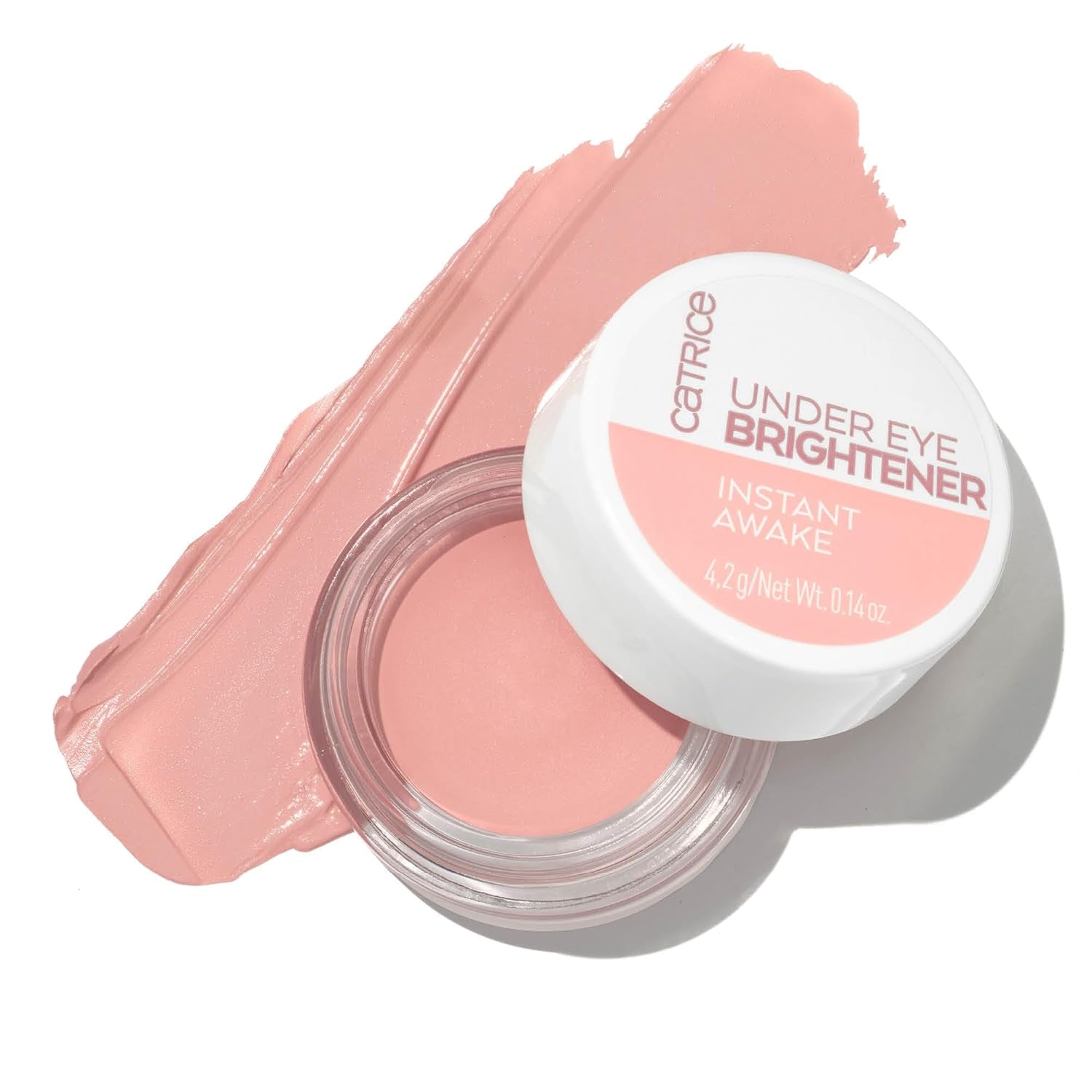 | under Eye Brightener | Conceal & Brighten Dark Circles | with Hyaluronic Acid & Shea Butter | Vegan, Cruelty Free & Paraben Free (010 | Light Rose)