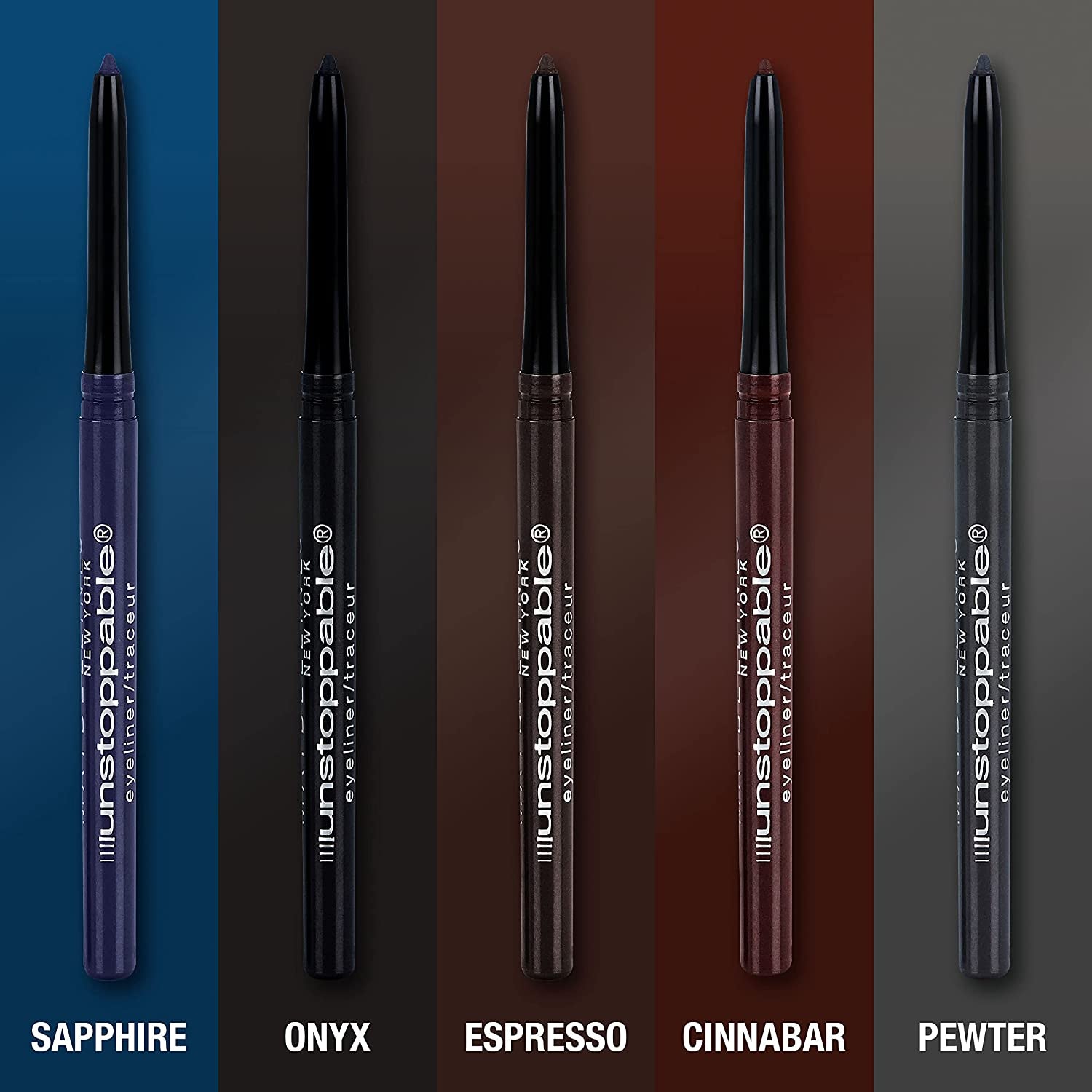 Unstoppable Waterproof Mechanical Black Eyeliner Pencil, Easy to Apply, Smooth Glide, up to 24 Hour Wear, Onyx