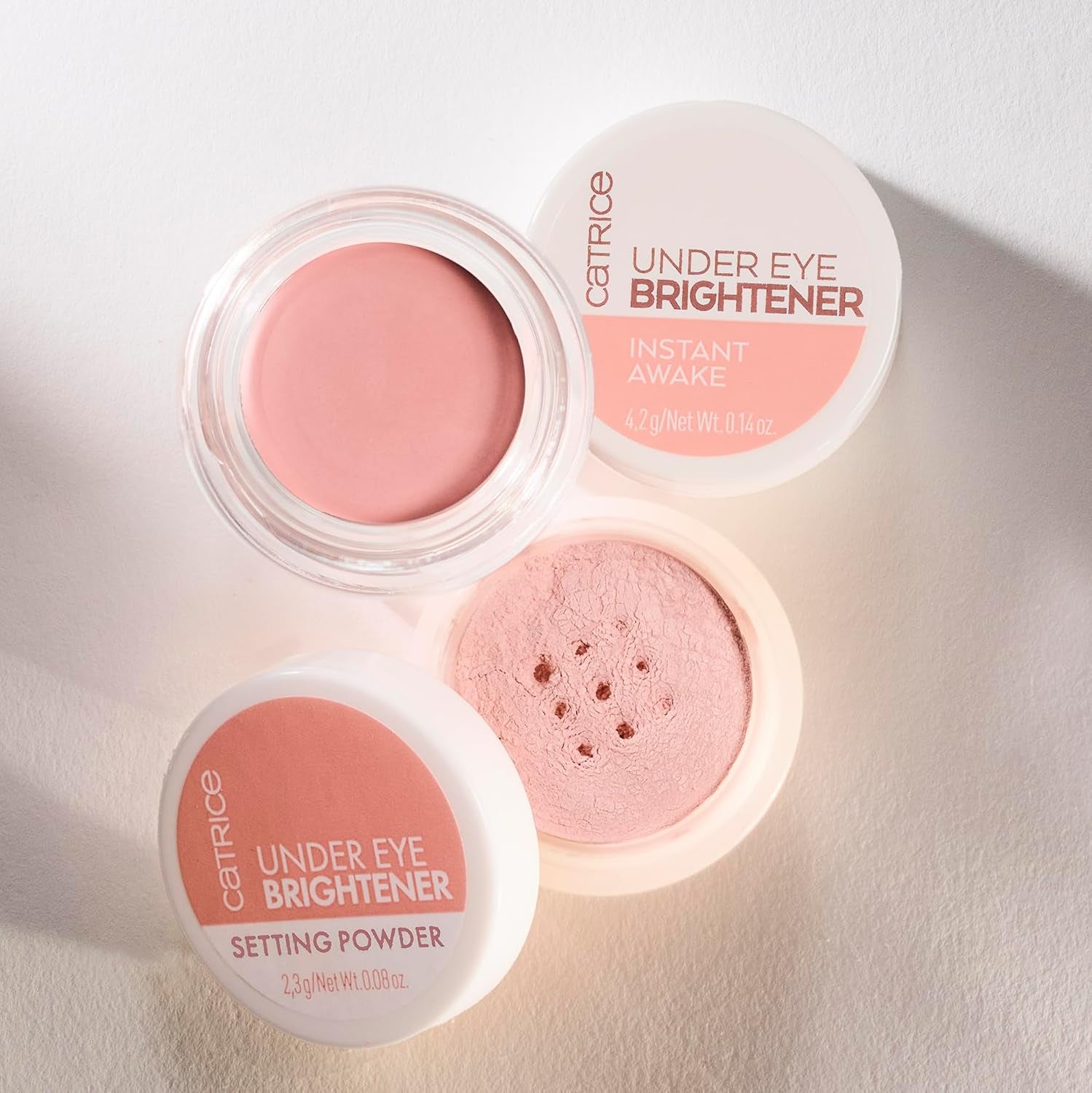 | under Eye Brightener | Conceal & Brighten Dark Circles | with Hyaluronic Acid & Shea Butter | Vegan, Cruelty Free & Paraben Free (010 | Light Rose)